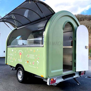 Allbetter Tùy Chỉnh Di Động Nhà Bếp Phục Vụ Xe Tải Tuyết Cone Trailer Bong Bóng Waffle Giỏ Hàng Kem Cà Phê Cửa Hàng Nhỏ Thực Phẩm Trailer - Product Image 2