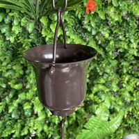 Chaîne de pluie décorative en alliage d'aluminium étanche de 1 mètre pour la dérivation des eaux des gouttières et des avant-toits