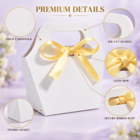 Sacs cadeaux créatifs miniatures en papier avec poignées pour kits de perçage d'oreilles, cadeaux de fête des 16 ans et cadeaux pour invités de Quinceañera