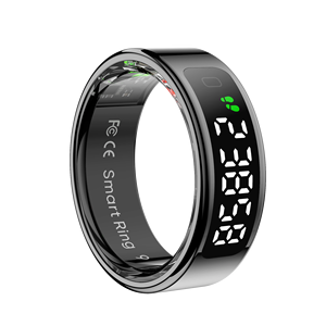 Anillo inteligente con pantalla, control por gestos, monitor de <span class=keywords><strong>sueño</strong></span>, frecuencia cardíaca, salud, contador de pasos, calorías R11 - Product Image 1