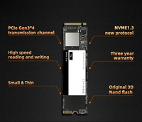 SSD interne M.2 2280 NVMe 256 Go 512 Go PCIe 3.0 x4 3D TLC pour ordinateur portable et de bureau – Prix usine