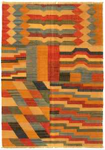 พรมผ้าฝ้ายทอมือสไตล์โมเดิร์นปรับแต่งได้คุณภาพระดับพรีเมียมลายนามธรรมหลากสีสวยใช้ในบ้านมีขนาดให้เลือก - Product Image 4