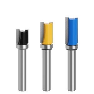 <span class=keywords><strong>Fraise</strong></span> droite de 8 mm à queue en carbure, à coupe ascendante, à 1 dent, avec roulement, pour le travail du bois, le fraisage de copie et le rainurage - Product Image 5