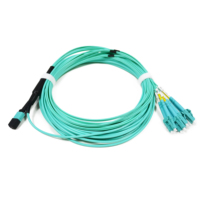 Câble à fibre optique monomode MPO LC 24 cœurs OM3, perte d'insertion <0,5 dB, durabilité 500 raccordements, gaine extérieure LSZH, prix usine
