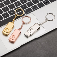 Cadeaux d'affaires promotionnels étanches Porte-clés en métal coloré personnalisé Lecteurs flash de disque U Clé USB