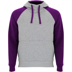 Felpa con cappuccio unisex bicolore Badet - Product Image 2