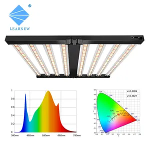 Tumbuh Cahaya Dimmable Lipat UV IR Spektrum Penuh Samsung Lm301H Lm301B LED 600W 800W 1000W Tumbuh Cahaya Bar