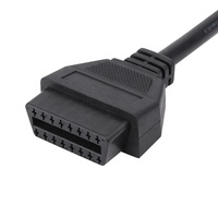 Câble d'extension personnalisé 1M 16 broches J1962 pour connecteur OBD2 de voiture 12V/24V mâle/femelle avec garantie de 12 mois pour les lecteurs de code