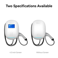 BOULT BDP01 Nueva Estación de Carga Inteligente para Vehículos Eléctricos de 7-22KW con Panel de Control Táctil, Ajuste Directo de Amperios y Tiempo, Unidad IP65 Impermeable, Certificación CE