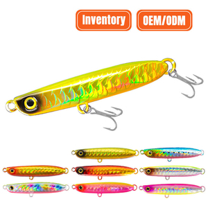 Leurre de pêche artificiel personnalisable, leurre de lancer, jig métallique lumineux, leurre de pêche en forme de poisson 45g - Product Image 1
