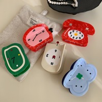 Liwu Nieuwe Stijl Gepersonaliseerde Creatieve Schattige Cartoon Design Acetaat Wekker Telefoon Acetaat Haarspeld voor Vrouwen