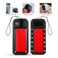 Hidden Camera Detector Anti Spy Finder Large Infrared Viewer and 12 Super Bright Red LEDs Counter Surveillance
