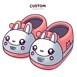 Children Plush Winter Custom Plush <strong>Slipper</strong> Cartoon Design <strong>Car</strong> <strong>Slipper</strong> - Product Image 1