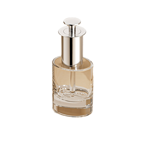 30ml Transparent Silk Screen Printed Glass Pressure Rotary <b>Dropper</b> <b>Bottle</b> Skin Care Serum Essential Oil Perfume HSY-260513 1cm/ - Product Image 1