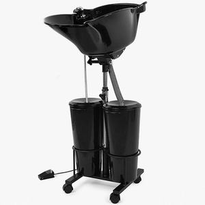 <span class=keywords><strong>Bac</strong></span> à <span class=keywords><strong>shampoing</strong></span> mobile en plastique réglable en hauteur, pratique pour les salons de coiffure et l'usage domestique - Origine Chine - Product Image 5