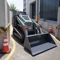 Mini-chargeuse sur chenilles Kubota 25 CV à moteur diesel V1000, 1729 kg, compacte, avec système hydraulique complet et rapide