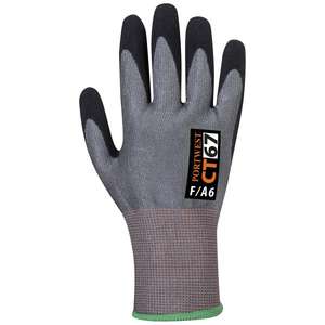 PORTWEST-Gant CT67G8RM CT AHR13 en mousse de nitrile coupé gris/noir-GANTS EAN 5036108321827 - Product Image 2