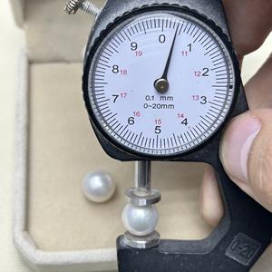 ไข่มุกน้ำจืดทรงครึ่งวงกลม คุณภาพสูง ขนาด 12-13 มม. สีขาว ชมพู ม่วง  ไม่ผ่านการแปรรูป - Product Image 4