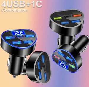 อะแดปเตอร์ชาร์จในรถยนต์ 66W รุ่นใหม่ 5-in-1 ป้องกันการกระแทก พร้อมพอร์ต USB-C และไฟ LED สำหรับการชาร์จเร็ว เหมาะสำหรับ iPhone - Product Image 3