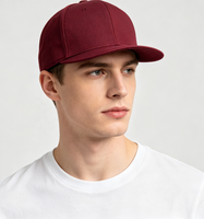 Gorras de Béisbol con Logotipo Personalizado, Lisas, con Visera Plana, 6 Paneles, de Algodón, Ajustables, Unisex, Estilo Hip Hop, con Cierre a Presión