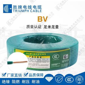 Triumph Cable Co Ltd Single Strand Copper Core Wire BV 1.5 2.5 4 6 10 16mm Flame Retardant For Home Decoration - Product Image 5