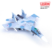 Modèle en alliage 1:100 du chasseur Su-27 SU27 Paris Bourget 1989