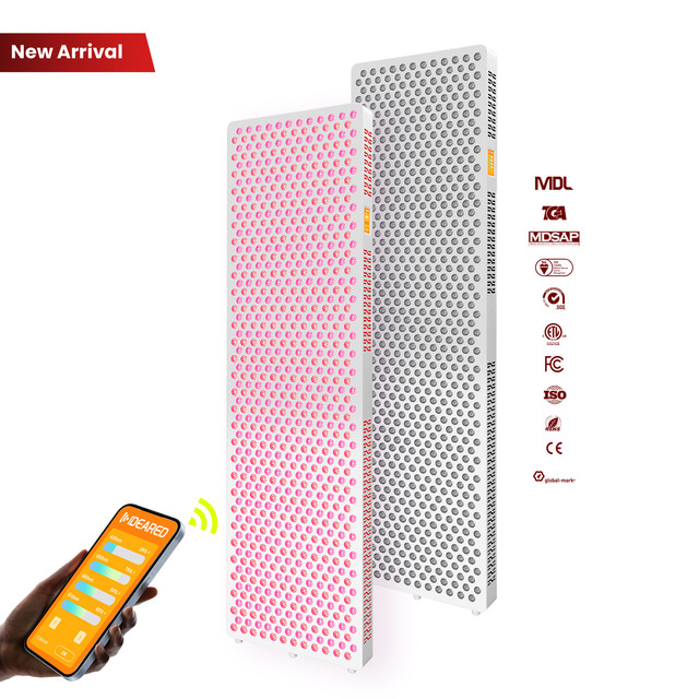 Full Body High Irradiance Red Light 630,650,660, 670, 810, 830, 850,1060nm Red Near Infrared Light Therapy Panel for Body Health
