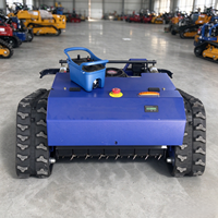 Mesin Pemotong Rumput Crawler Remote Control Terlaris, Mini Robotic Flail Mowe
