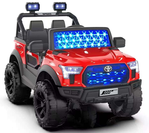 115厘米绘画红色玩具汽车遥控电动汽车音乐两座真皮座椅LED电动玩具儿童骑乘车 - Product Image 2