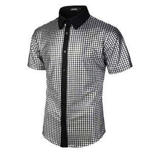 Chemise de fête disco à manches courtes pour <span class=keywords><strong>homme</strong></span>, tendance 2026, YTHC-029 - Product Image 6