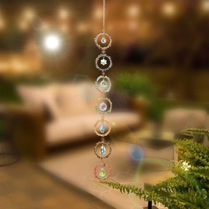 Nueva primavera cristal Natural grava atrapasueños cristal viento carillón decoración de la habitación colgante aéreo - Product Image 5