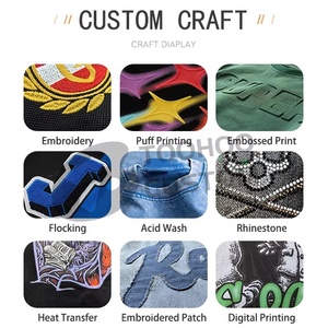 Chemises en tricot surdimensionnées personnalisées à manches courtes unisexes rétro décontractées ODM avec broderie de logo personnalisé motif crâne - Product Image 3