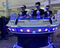 Simulador de Vuelo OVNI VR para 5 Jugadores, Plataforma Giratoria de 360°, Juegos de Disparos, Efectos Multisensoriales para Entretenimiento FEC