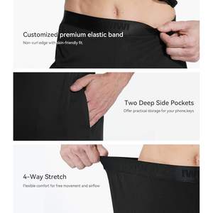 ชุดนอนผู้ชายแบบกำหนดเอง ชุดนอนแขนสั้น ผ้าวิสโคสเย็นสบาย ชุดลำลองผ้าไผ่ มีกระเป๋า ไซส์ S-XXL - Product Image 4