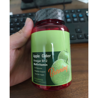 Gummies multivitaminées au vinaigre de cidre de pomme B12, soutien OEM, digestion, santé des cheveux et de la peau, 60 unités, complément alimentaire