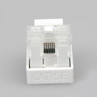 RJ45 UTP Ethernet Dişi Keystone Cat5e Uyumlu Modüler Jak, Fosfor Bronz ve Altın Kaplama Yaylı ve ABS/PC Malzemeli