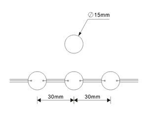Luces LED RGB WS2815 de 12v para Exteriores, Guirnalda de Luces de Píxeles Esféricos 3D, Luces de Cortina LED para Navidad - Product Image 6