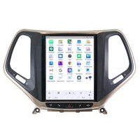 Radio de coche estilo Tesla Android 11 para Jeep Cherokee 2016-2020 reproductor Multimedia de coche inalámbrico Carplay 4G