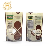 Sachet d'emballage alimentaire transparent 250g pour épices et assaisonnements, pochette verticale personnalisable avec impression pour assaisonnements