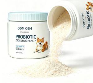 Complément alimentaire en poudre pour chiens, probiotique pour la santé digestive avec enzymes, poudre probiotique pour animaux de compagnie pour le soin de l'intestin des animaux. - Product Image 2