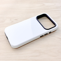 Coques de téléphone personnalisées vierges 3D 2-en-1 robustes pour sublimation, films de protection DIY pour iPhone 17 16 15 14 13 12 Pro Max