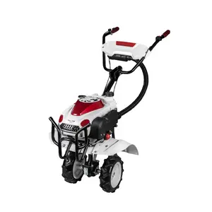 Mini micro tiller Motokultivator bensin Rotovator cultivator tangan traktor berjalan pertanian traktor mesin bensin mesin Tiller