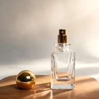 Flacon pulvérisateur de parfum carré transparent en verre Duanyanchangyang, pulvérisation sous pression, sérigraphie, flacon vide pour essence