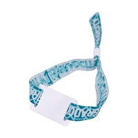 Bracelet tissé personnalisé et économique avec puce NFC pour billet d'entrée de festival musical, impression de code QR