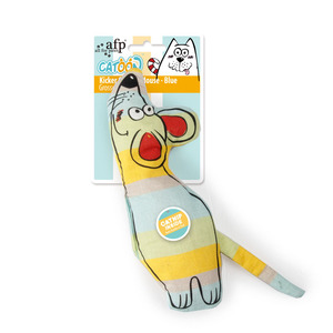 Jouet interactif pour chat All-For-Paws, jouet en peluche pour chat, souris de dessin animé, jouet à l'herbe à chat pour chats d'intérieur, chatons, jeu et mastication - Product Image 2