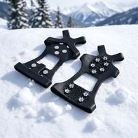 Crampons antidérapants pour neige et glace, crampons de traction pour bottes, en caoutchouc durable et léger pour enfants et adultes