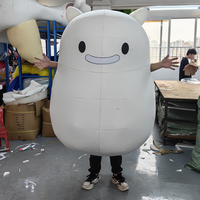 Costume de mascotte sur mesure, personnage de dessin animé animal pour la publicité, peluche douce, taille adulte, certifié CE, 1 pièce MOQ, OEM