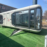 Cabane modulaire d'extérieur préfabriquée pour l'hébergement touristique, les stations balnéaires, le glamping, la location, les chambres d'hôtes, la maison capsule spatiale