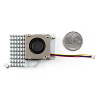 Raspberry Pi Radiator pendingin aktif untuk, Radiator Heatsink logam dengan kecepatan yang dapat diatur untuk Raspberry Pi 5