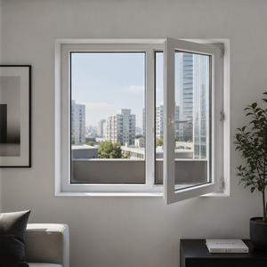 Ventana Abatible de PVC Insonorizada con Vidrio Triple Templado de 40dB para Dormitorios Silenciosos, Villas y Casas Modernas - Product Image 3